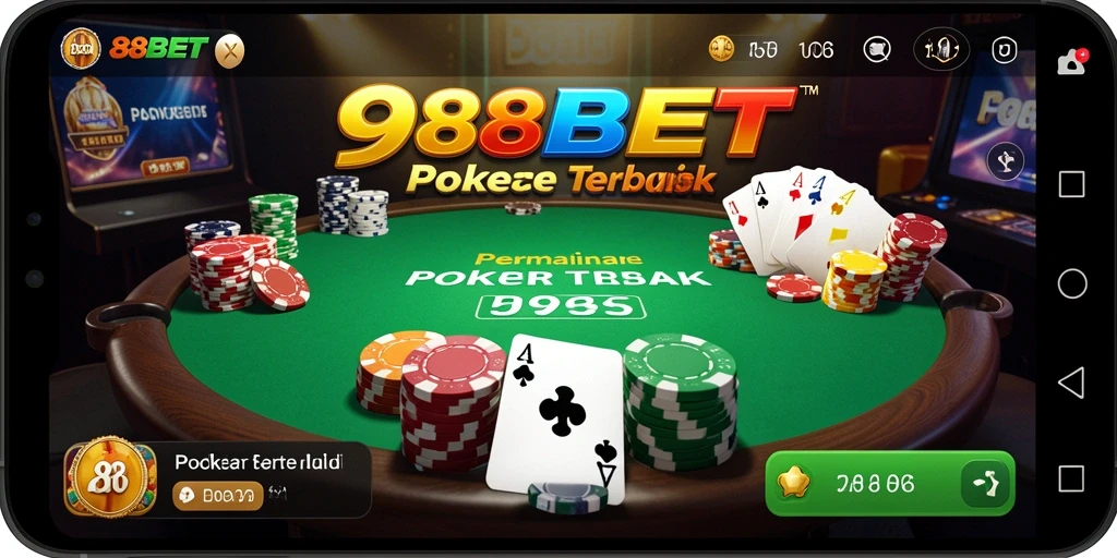 Gameplay poker 988BET yang seru dan menegangkan.
