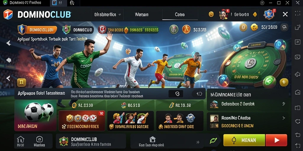 Screenshot gameplay DOMINOCLUB menampilkan pengalaman taruhan yang dinamis dan interaktif.
