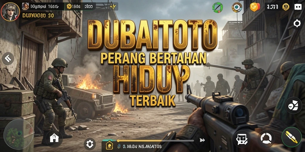 Screenshot gameplay DUBAITOTO yang menampilkan pertempuran seru di medan tempur.