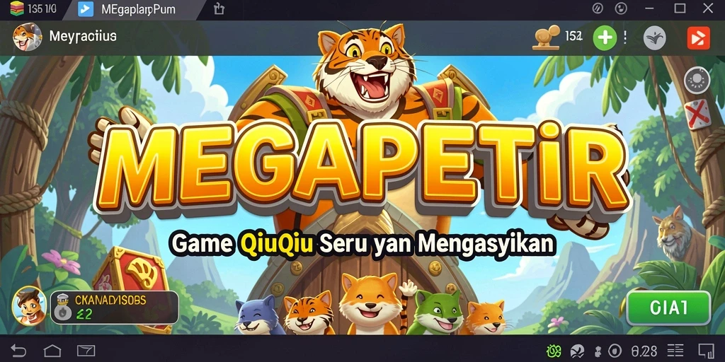 Tampilan gameplay seru dari MEGAPETIR yang menantang.