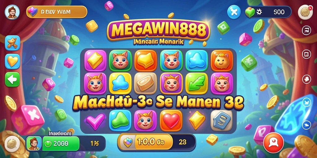 Gameplay seru dan penuh warna di MEGAWIN888.