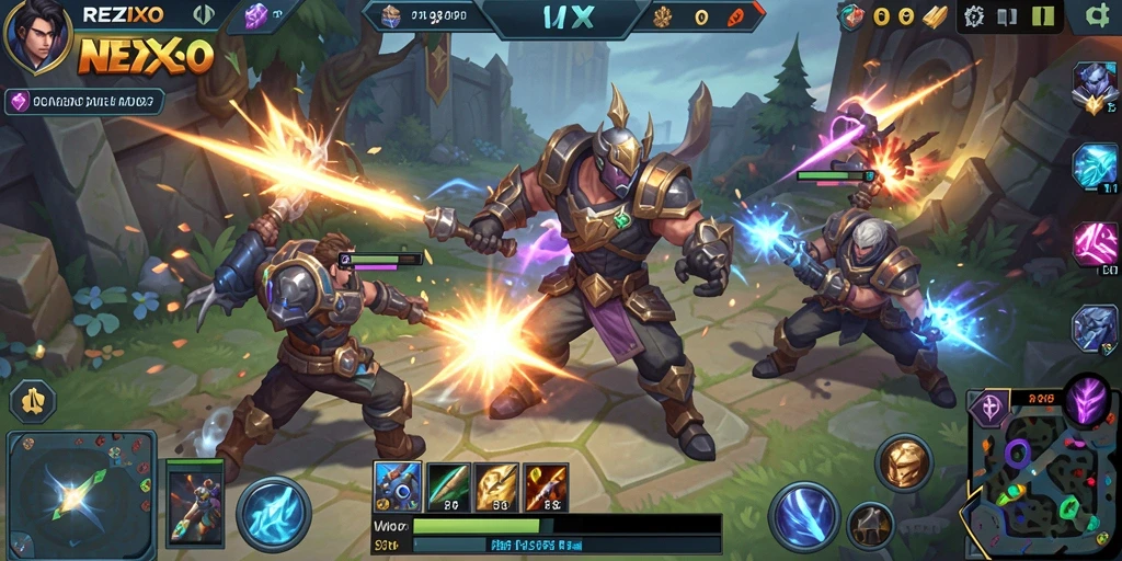 Tangkapan layar gameplay <strong>REZIXO</strong> yang memukau dan mendebarkan.