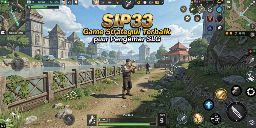 Screenshot utama SIP33 menampilkan aksi pertempuran strategis yang mendebarkan.