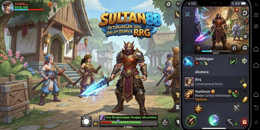Tampilan gameplay RPG SULTAN88 yang menakjubkan dan mendebarkan.