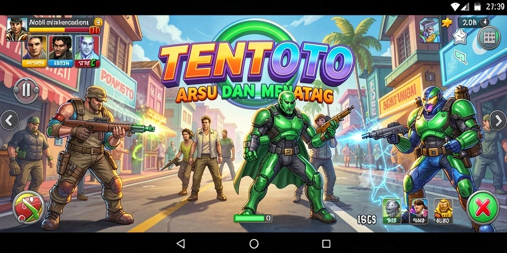 Tampilan gameplay seru dan penuh tantangan dalam TENTOTO.