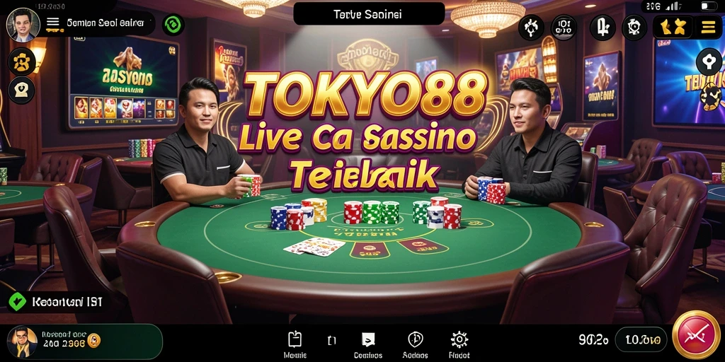 Tampilkan gameplay Live Casino yang mendebarkan dan interaktif dari TOKYO88.