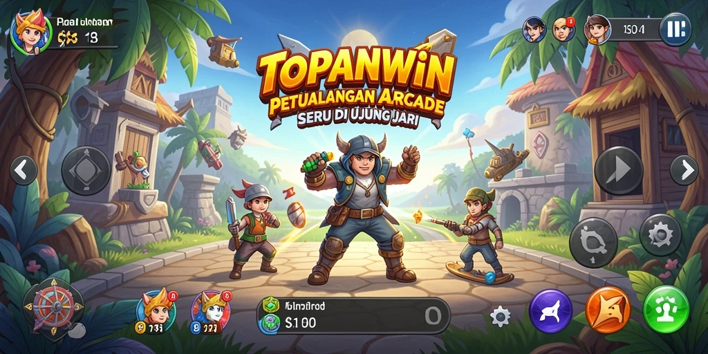 Tampilan gameplay seru dan penuh aksi dalam TOPANWIN.